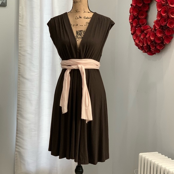 The Limited Dresses & Skirts - The Limited brown belted dress size M